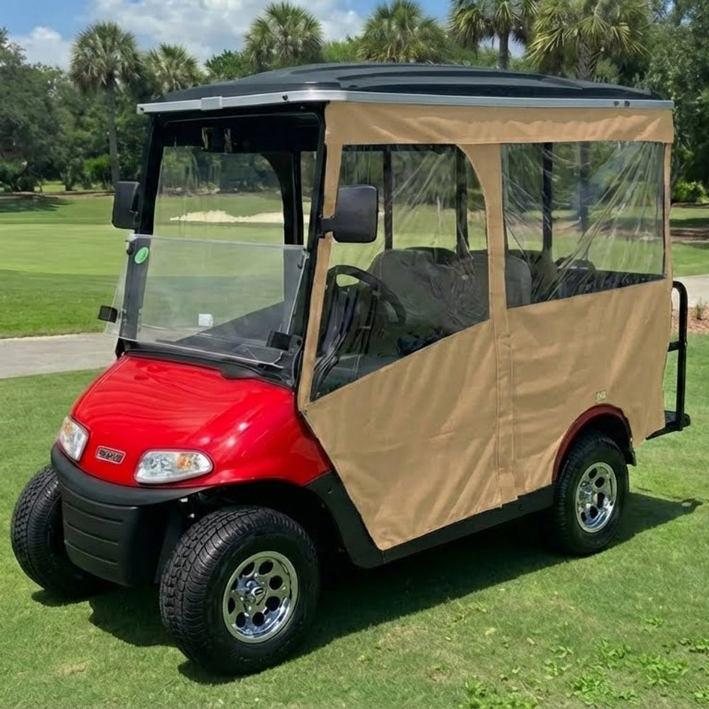 4-Passenger Sunbrella Track-Style Enclosure Cover for Golf Carts - Extended Roof Ace Golf Cart: Best Golf Cart Covers for Sale