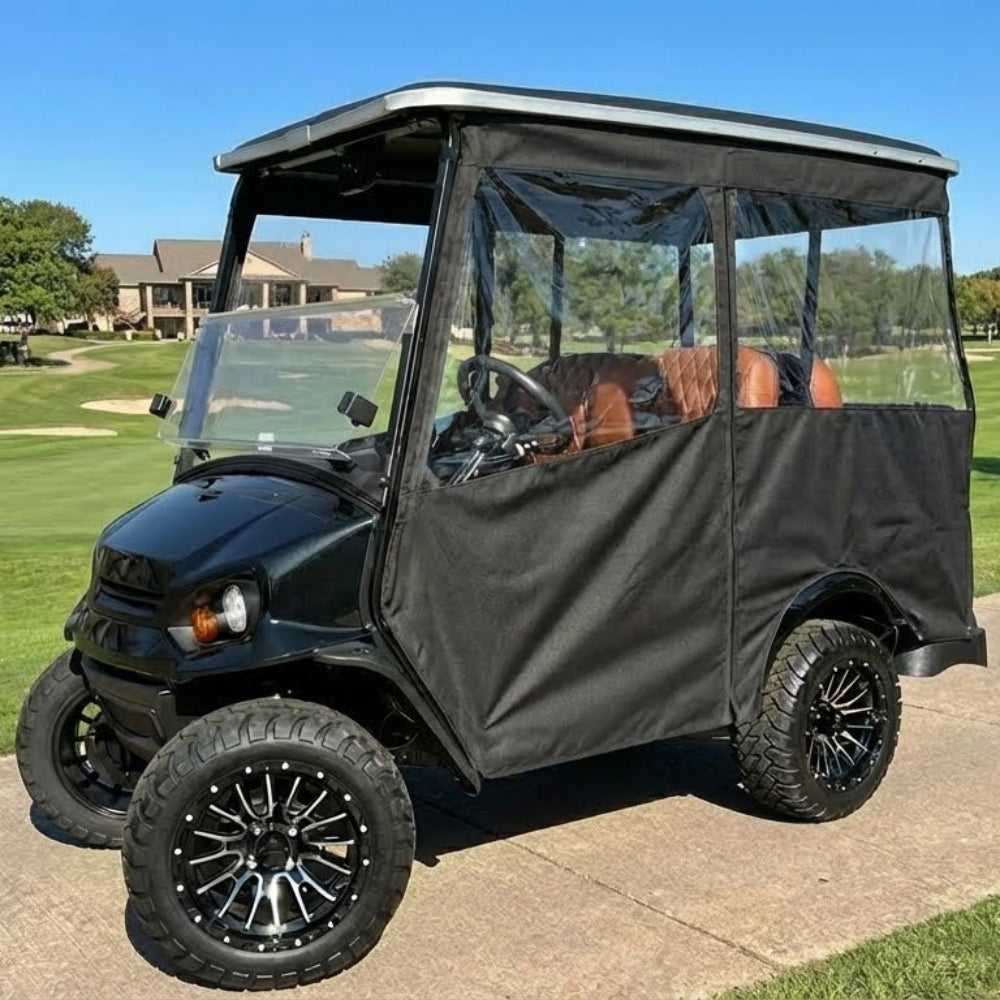 4-Passenger Sunbrella Track-Style Enclosure Cover for Golf Carts - Extended Roof Ace Golf Cart: Best Golf Cart Covers for Sale