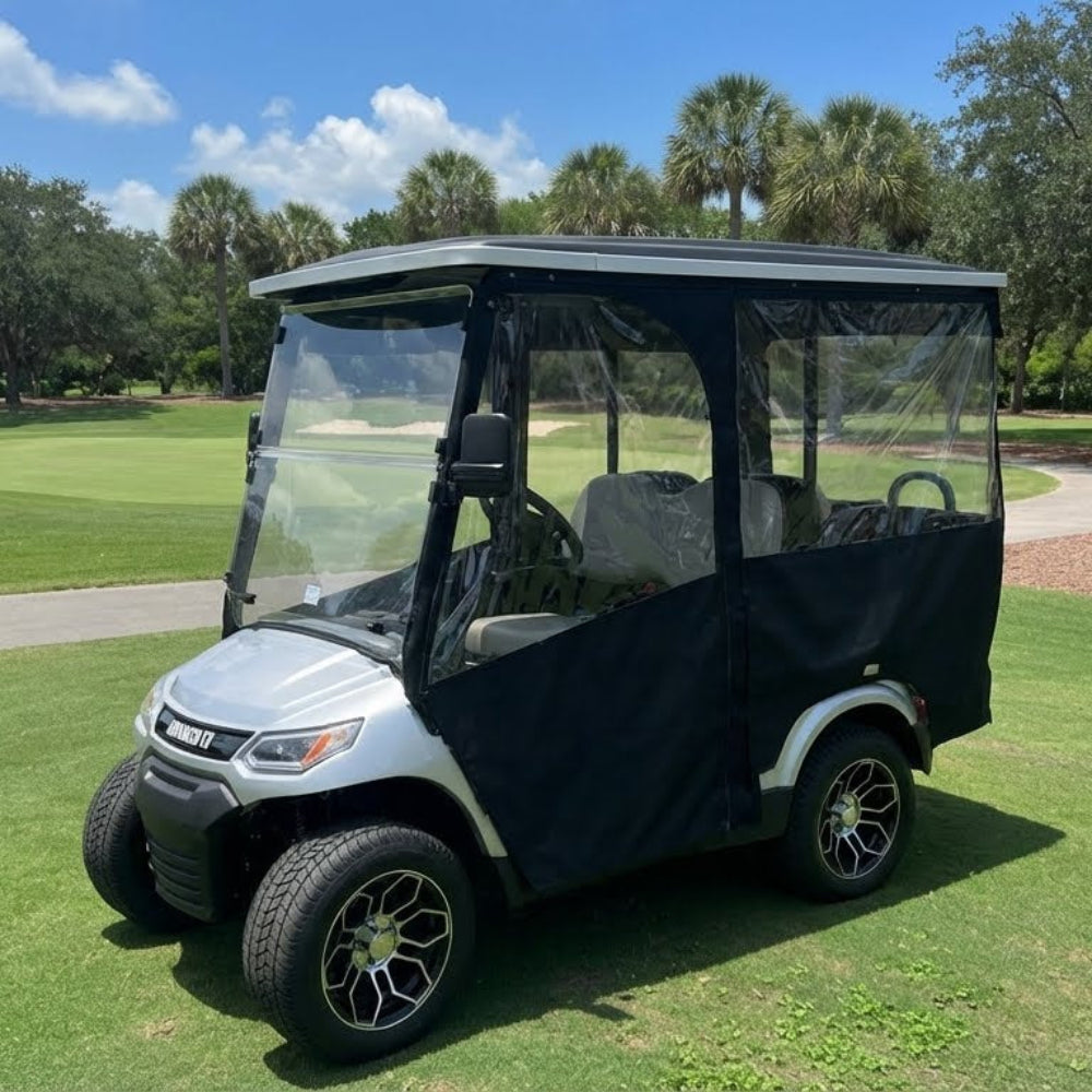 4-Passenger Sunbrella Track-Style Enclosure Cover for Golf Carts - Extended Roof Ace Golf Cart: Best Golf Cart Covers for Sale