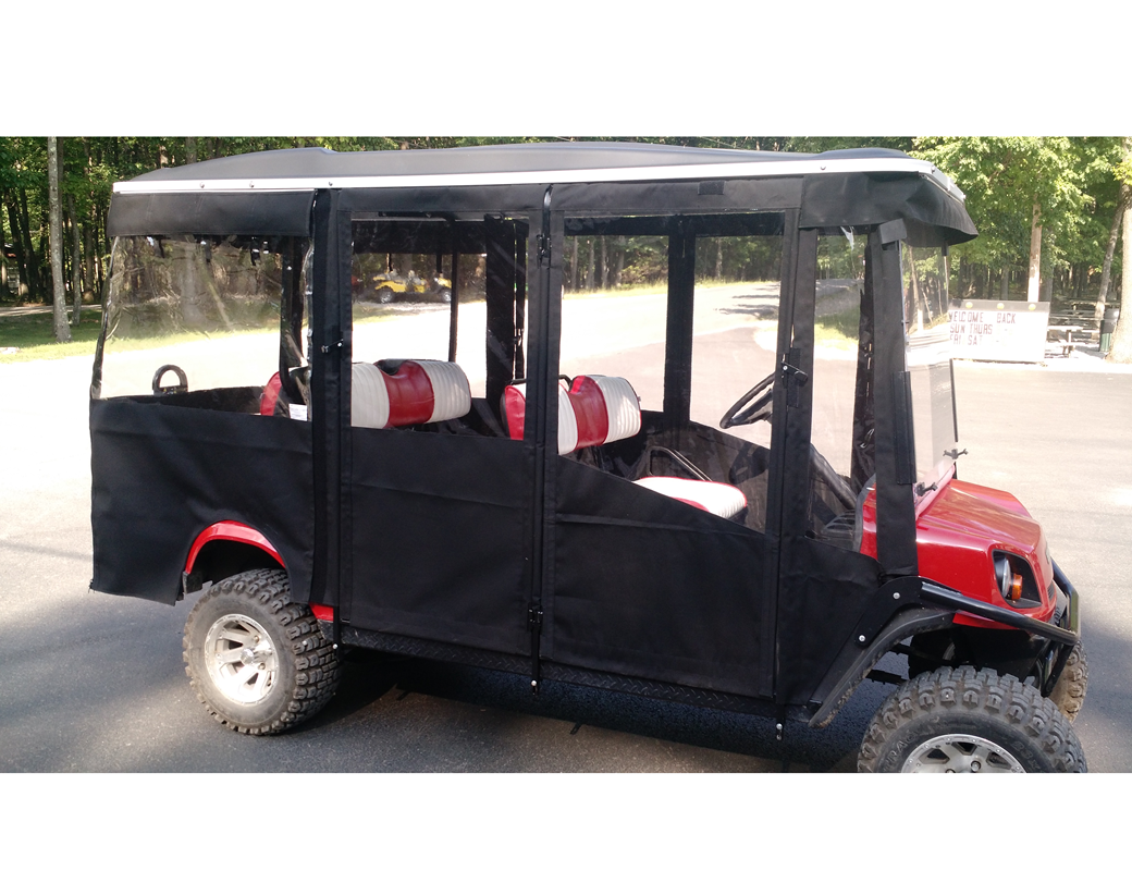 DoorWorks 6 Passenger Hinged Door Golf Cart Enclosure Ace Golf Cart