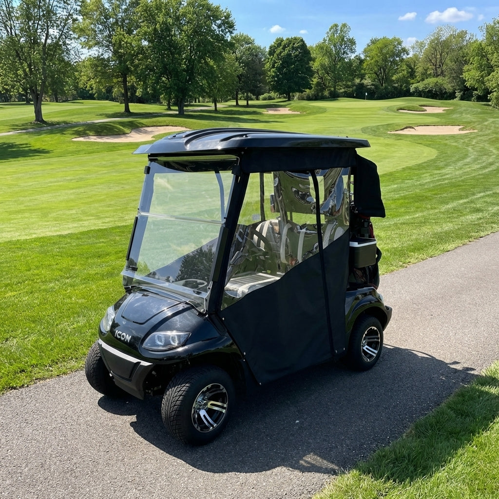 DoorWorks Golf Cart Track-Style Enclosures - Durable Canvas SDA Ace