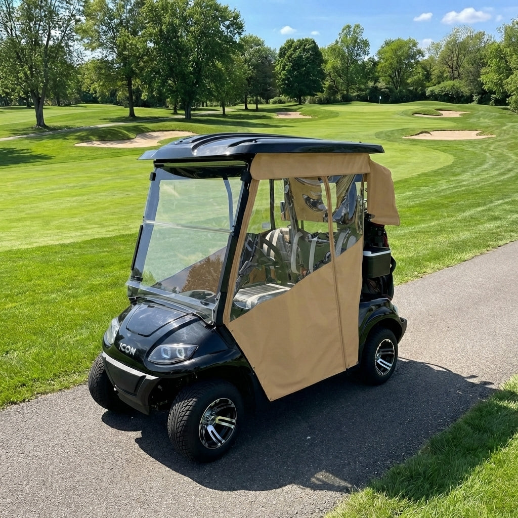 DoorWorks Golf Cart Track-Style Enclosures - Durable Canvas SDA Ace