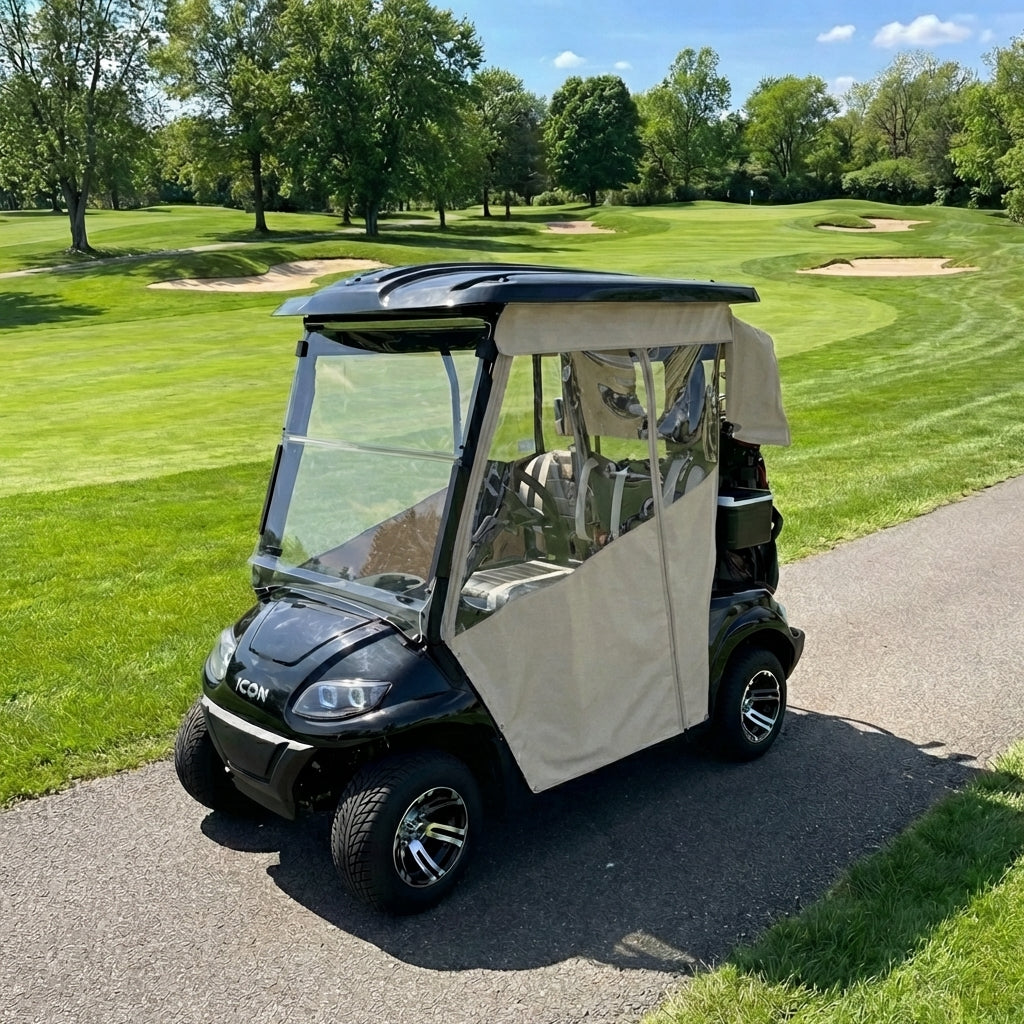 DoorWorks Golf Cart Track-Style Enclosures - Durable Canvas SDA Ace