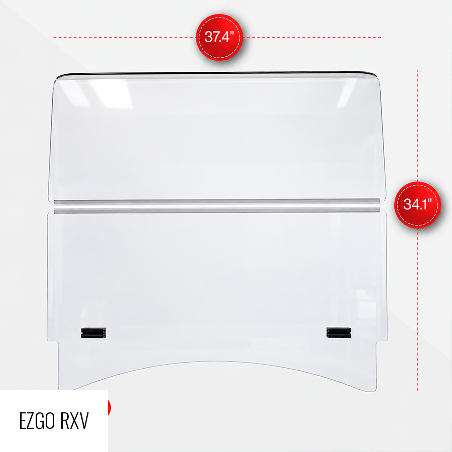 Replacement Golf Cart Windshield - Clear Ace Golf Cart Covers
