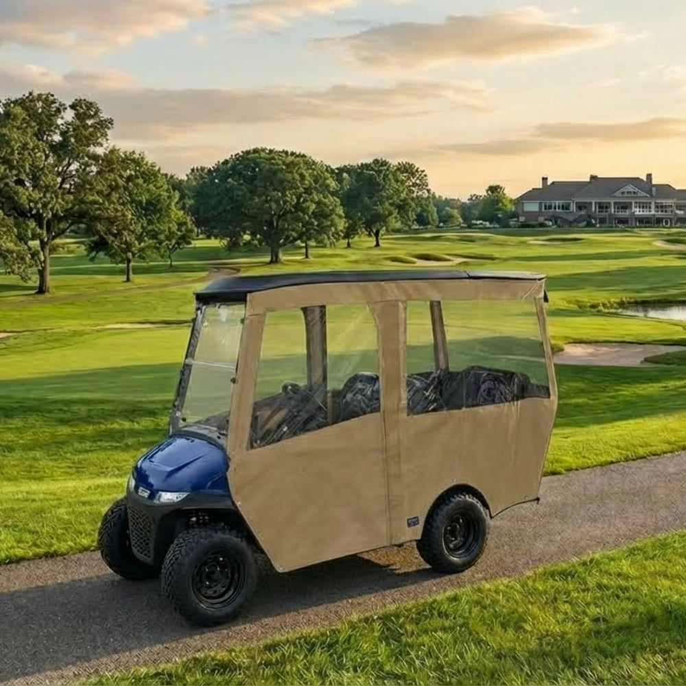 4-Passenger Sunbrella Track-Style Enclosure Cover for Golf Carts - Extended Roof Ace Golf Cart: Best Golf Cart Covers for Sale