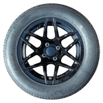 Glossy Black 14" Wheel and 2 + 2 Street Tire Combo - RENO Performance Ace Golf Cart: Best Golf Cart Covers for Sale