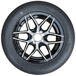 Chrome 14" Wheel and 2 + 2 Street Tire Combo - RENO Performance Ace Golf Cart: Best Golf Cart Covers for Sale