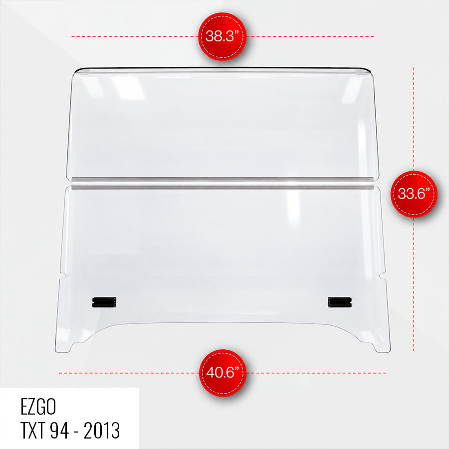 Replacement Golf Cart Windshield - Clear Ace Golf Cart Covers