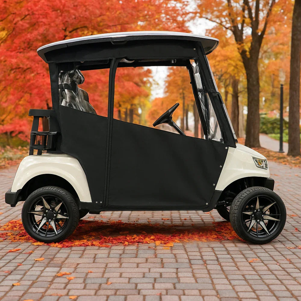 DoorWorks (Sunbrella Canvas) Track-Style Enclosure Cover for Golf Carts - Ace Golf Cart: Best Golf Cart Covers for Sale