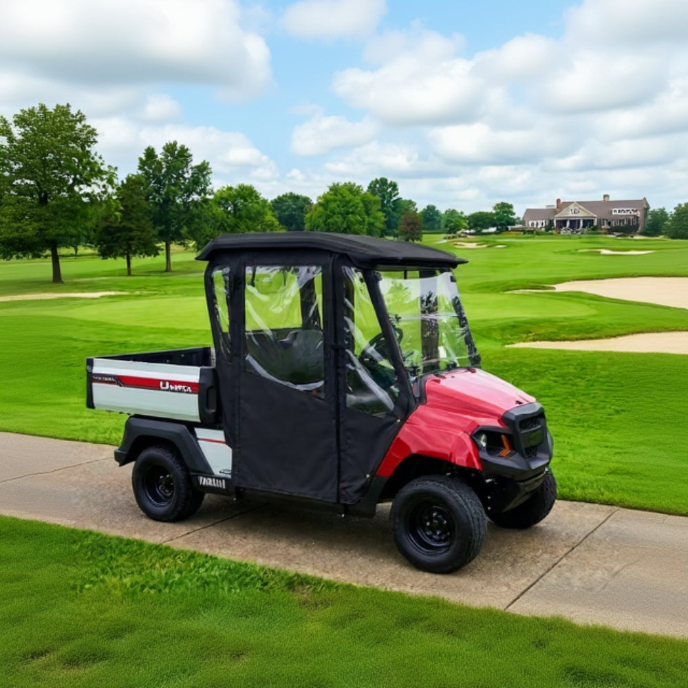 DoorWorks 2 Passenger Hinged Door Enclosure Cover for Golf Carts - Durable Canvas SDA Ace