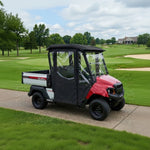 DoorWorks 2 Passenger Hinged Door Enclosure Cover for Golf Carts - Durable Canvas SDA Ace