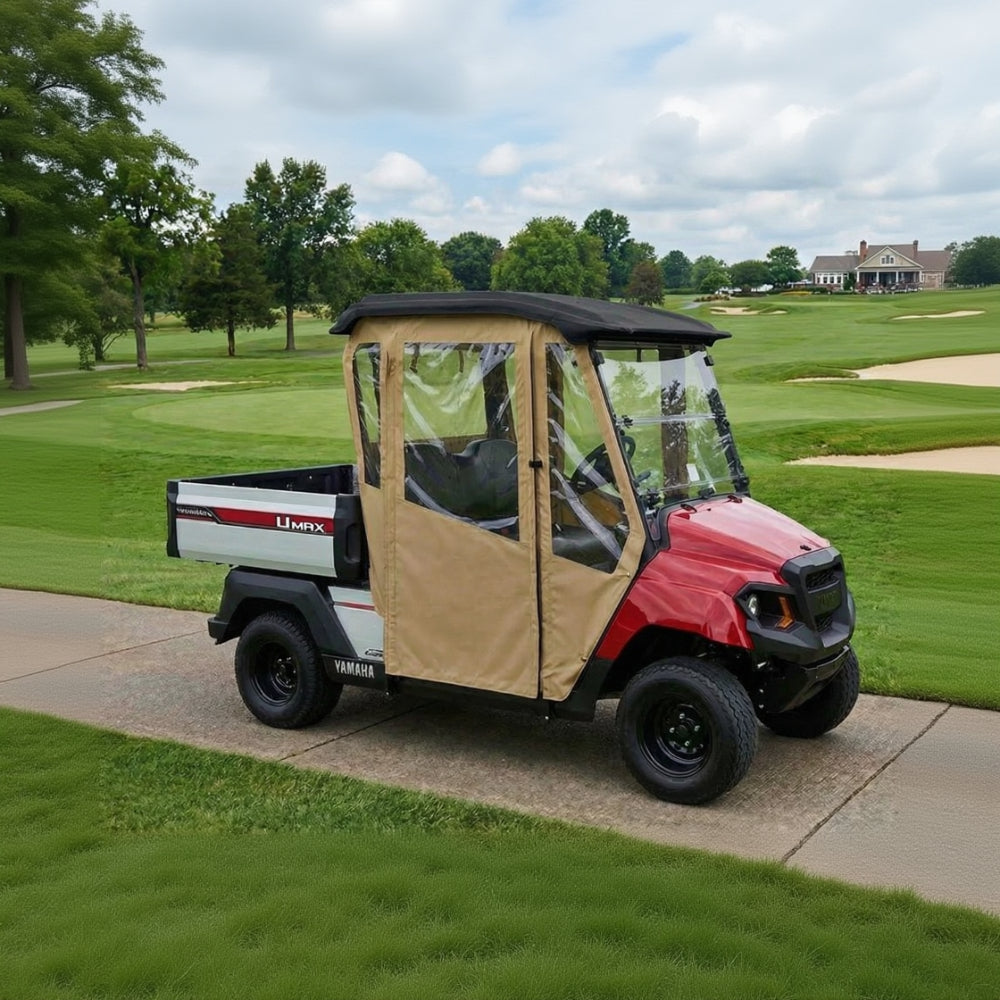 DoorWorks 2 Passenger Hinged Door Enclosure Cover for Golf Carts - Durable Canvas SDA Ace