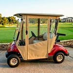 DoorWorks 2 Passenger Hinged Door Enclosure Cover for Golf Carts - Durable Canvas SDA Ace