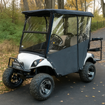 3-Sided Fitted "Over-The-Top" Golf Cart Cover made with Durable Canvas SDA Ace