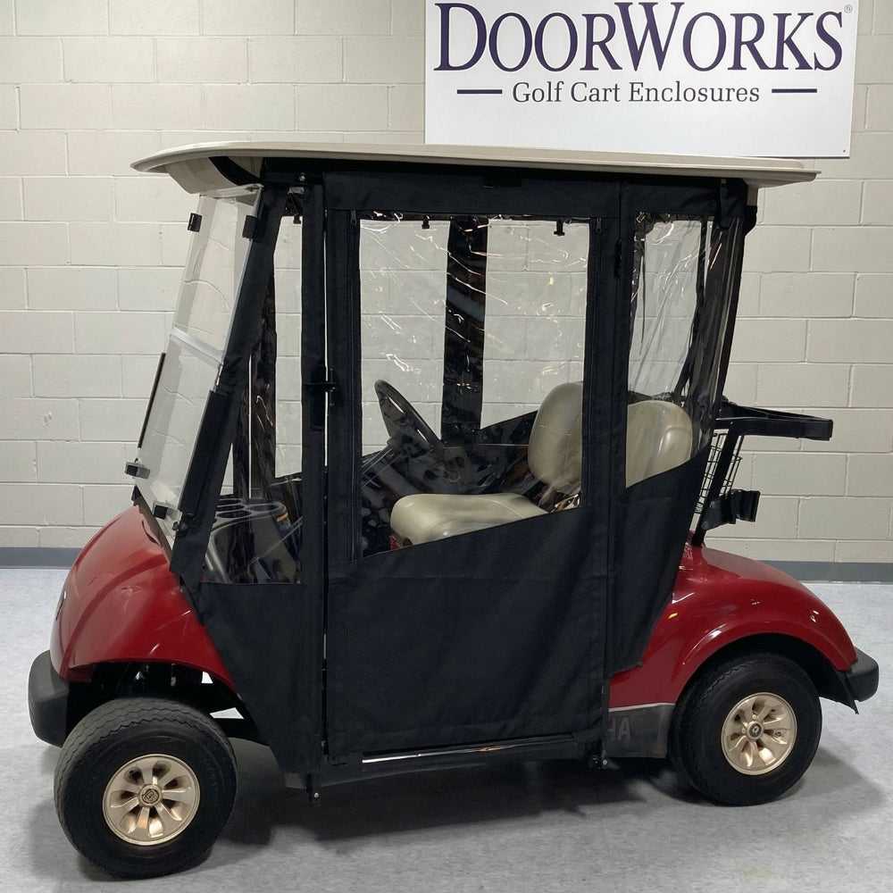 DoorWorks 2 Passenger Hinged Door Enclosure Cover for Golf Carts - Durable Canvas SDA Ace