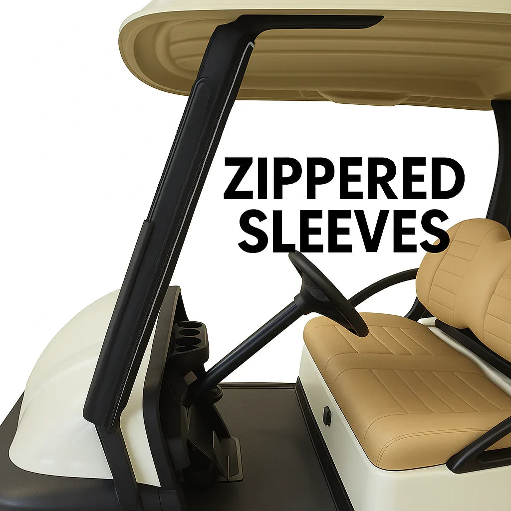 DoorWorks (Sunbrella Canvas) Track-Style Enclosure Cover for Golf Carts - Ace Golf Cart: Best Golf Cart Covers for Sale