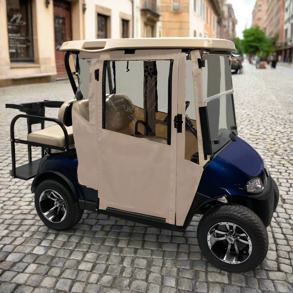 DoorWorks (Sunbrella Canvas) 2-Passenger Hinged Door Enclosure Cover for Golf Carts