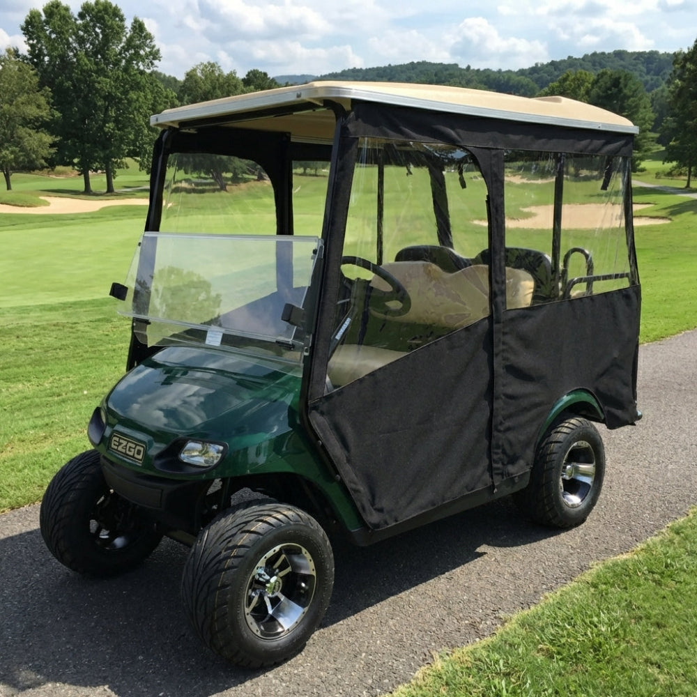 4-Passenger Sunbrella Track-Style Enclosure Cover for Golf Carts - Extended Roof Ace Golf Cart: Best Golf Cart Covers for Sale