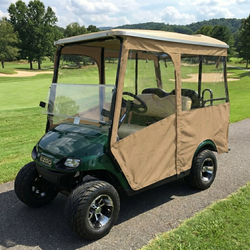 4-Passenger Sunbrella Track-Style Enclosure Cover for Golf Carts - Extended Roof Ace Golf Cart: Best Golf Cart Covers for Sale