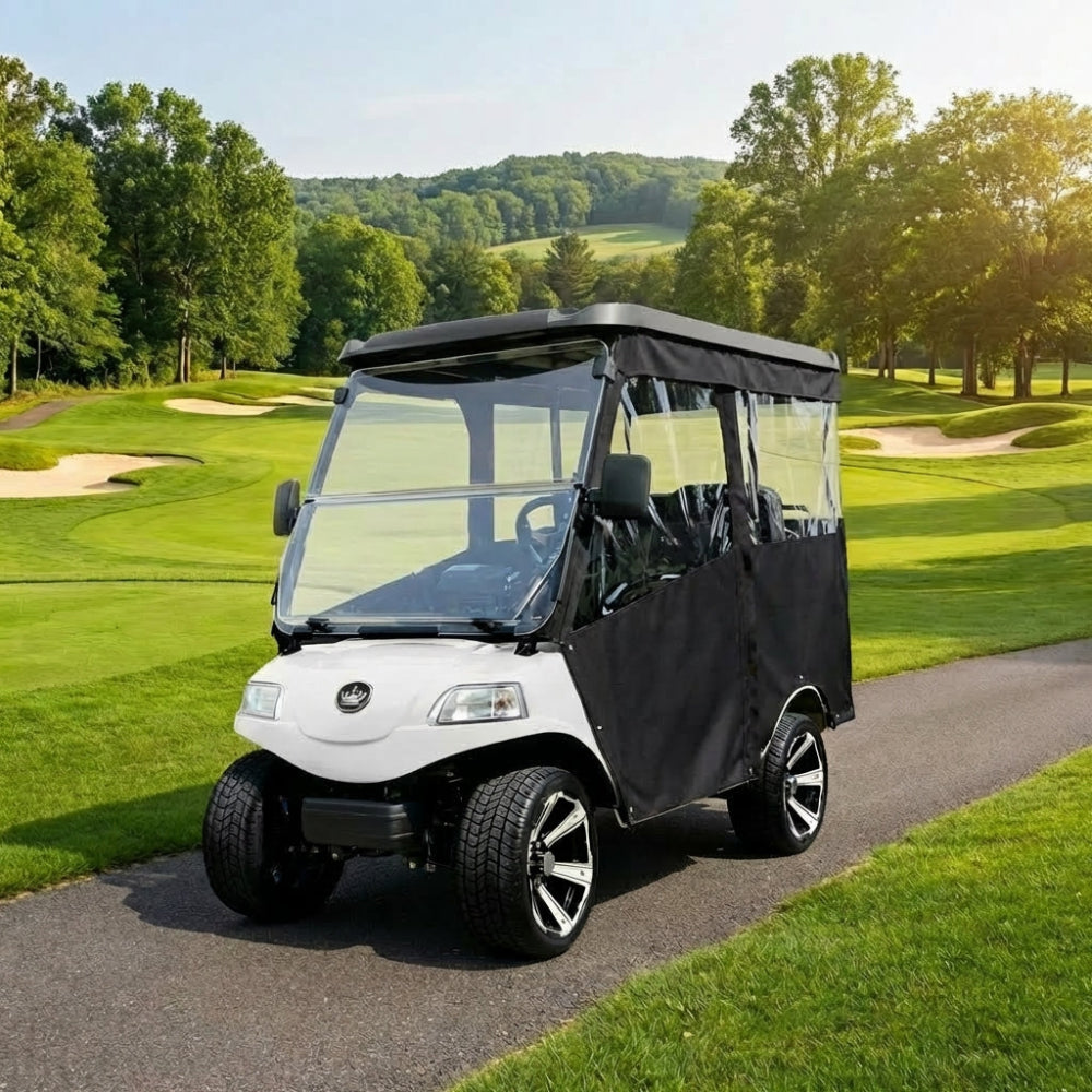 4-Passenger Sunbrella Track-Style Enclosure Cover for Golf Carts - Extended Roof Ace Golf Cart: Best Golf Cart Covers for Sale