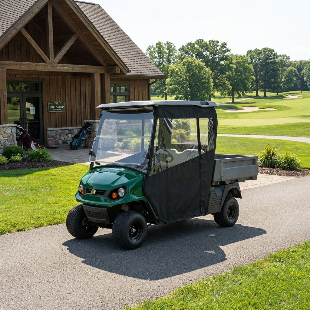 DoorWorks Golf Cart Track-Style Enclosures - Durable Canvas SDA Ace