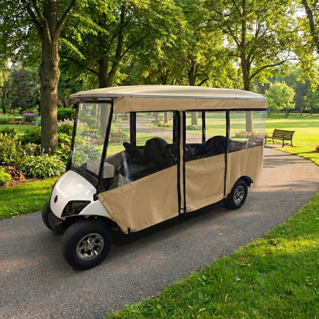 6-Passenger Sunbrella Track-Style Cover Enclosure for Golf Carts Ace Golf Cart: Best Golf Cart Covers for Sale