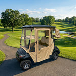 DoorWorks 2 Passenger Hinged Door Enclosure Cover for Golf Carts - Durable Canvas SDA Ace
