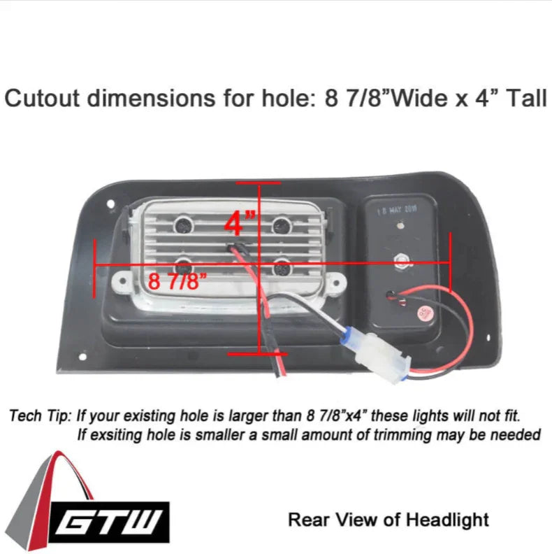 Led Golf Cart Full Light Kit - Club Car DS - GTW - Ace Golf Cart: Best Golf Cart Covers for Sale