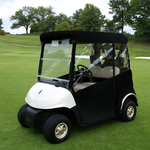 3-Sided Fitted "Over-The-Top" Golf Cart Cover made with Durable Canvas SDA Ace