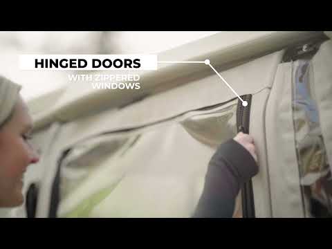 DoorWorks 2 Passenger Hinged Door Enclosure Cover for Golf Carts - Durable Canvas SDA