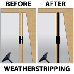 Rubber Weather Stripping. Seal the Doors.