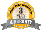 3 Years Warranty